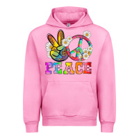 Fuchsia Pink lgbtq peace and sembols Urban Hoodie - HRA Design Shop