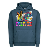 Pigment Midnight Navy lgbtq peace and sembols Urban Hoodie - HRA Design Shop