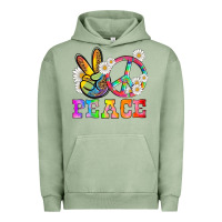 Pigment Oil Green lgbtq peace and sembols Urban Hoodie - HRA Design Shop