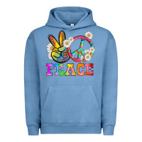 Pigment Pebble Blue lgbtq peace and sembols Urban Hoodie - HRA Design Shop