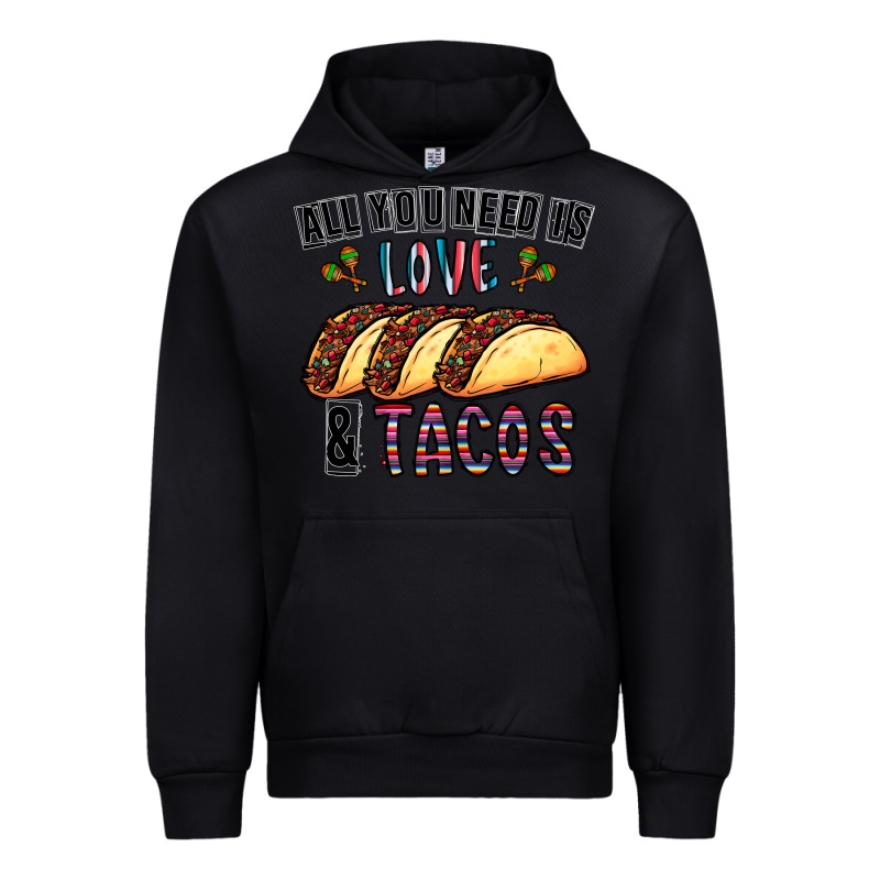 All You Need Is Love And Tacos Urban Hoodie by CowhideDigitalArt | Teevron