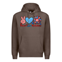Coffee peace love america Premium Hoodie - HRA Design Shop