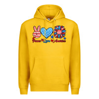Lemon peace love america Premium Hoodie - HRA Design Shop