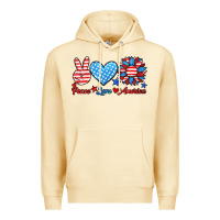 Pina Colada peace love america Premium Hoodie - HRA Design Shop