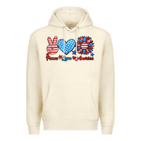 Sandshell peace love america Premium Hoodie - HRA Design Shop