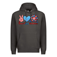 Smoke peace love america Premium Hoodie - HRA Design Shop