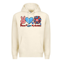 Tofu peace love america Premium Hoodie - HRA Design Shop