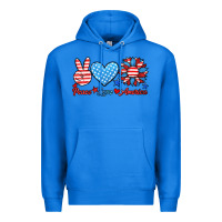 True Royal peace love america Premium Hoodie - HRA Design Shop