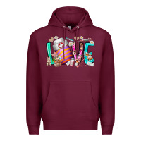 Burgundy love easter day nurse Premium Hoodie - RacoonDesign