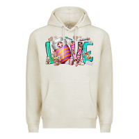 Oatmeal Heather love easter day nurse Premium Hoodie - RacoonDesign