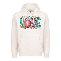 Pale Pink love easter day nurse Premium Hoodie - RacoonDesign