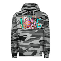 Slate Camo love easter day nurse Premium Hoodie - RacoonDesign