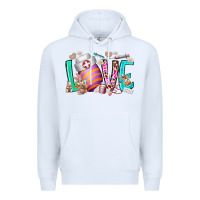 White love easter day nurse Premium Hoodie - RacoonDesign