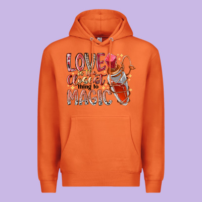 Love Is The Closet Thing To Magic Premium Hoodie Designed By Racoondesign