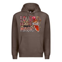 Coffee love is the closet thing to magic Premium Hoodie - RacoonDesign