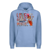 Colony Blue love is the closet thing to magic Premium Hoodie - RacoonDesign