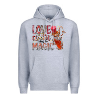 Heather Grey love is the closet thing to magic Premium Hoodie - RacoonDesign