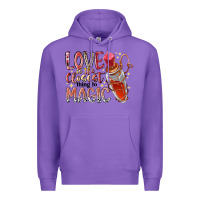 Purple love is the closet thing to magic Premium Hoodie - RacoonDesign