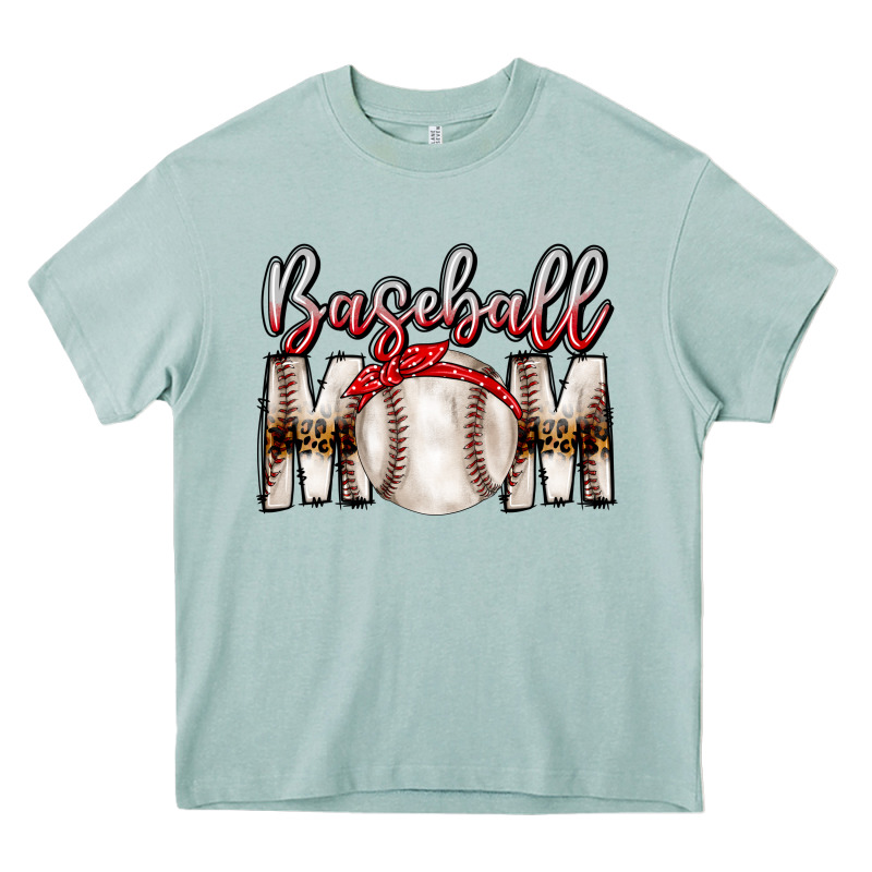 Baseball Mom Heavy Core Tee by CowhideDigitalArt | Teevron