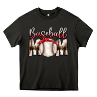 Asphalt Baseball Mom Heavy Core Tee - CowhideDigitalArt
