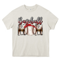 Cream Baseball Mom Heavy Core Tee - CowhideDigitalArt
