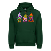 Forest Green happy halloween gnomes black Urban Hoodie - RacoonDesign