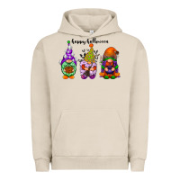 Pigment French Oak happy halloween gnomes black Urban Hoodie - RacoonDesign
