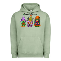 Pigment Oil Green happy halloween gnomes black Urban Hoodie - RacoonDesign