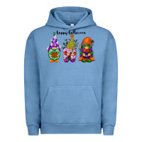 Pigment Pebble Blue happy halloween gnomes black Urban Hoodie - RacoonDesign