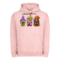 Pigment Salmon happy halloween gnomes black Urban Hoodie - RacoonDesign