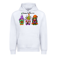 White happy halloween gnomes black Urban Hoodie - RacoonDesign