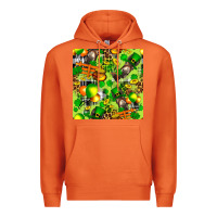 Carrot St. Patrick's Donkey With Shamrock Seamless Premium Hoodie - FaDigitalArtStudio