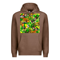Chestnut St. Patrick's Donkey With Shamrock Seamless Premium Hoodie - FaDigitalArtStudio
