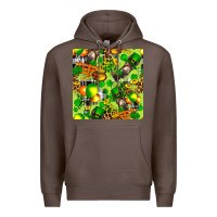 Coffee St. Patrick's Donkey With Shamrock Seamless Premium Hoodie - FaDigitalArtStudio