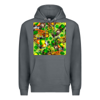 Rock St. Patrick's Donkey With Shamrock Seamless Premium Hoodie - FaDigitalArtStudio