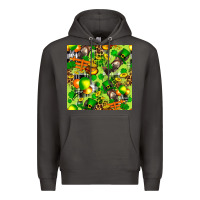 Smoke St. Patrick's Donkey With Shamrock Seamless Premium Hoodie - FaDigitalArtStudio