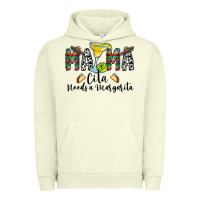 Pigment Pistachio Mama Cita Needs a Margarita Urban Hoodie - CowhideDigitalArt