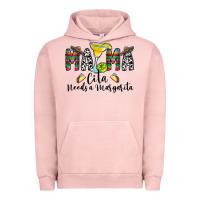 Pigment Salmon Mama Cita Needs a Margarita Urban Hoodie - CowhideDigitalArt
