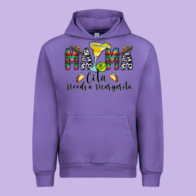 Mama Cita Needs A Margarita Urban Hoodie Designed By Cowhidedigitalart