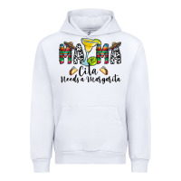 White Mama Cita Needs a Margarita Urban Hoodie - CowhideDigitalArt