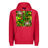 Cardinal St. Patrick's Donkey With Leprechaun Hat Seamless Premium Hoodie - FaDigitalArtStudio
