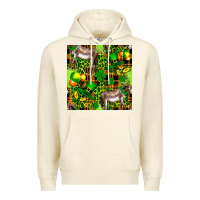 Sandshell St. Patrick's Donkey With Leprechaun Hat Seamless Premium Hoodie - FaDigitalArtStudio