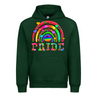 Forest Green lgbtq pride and rainbow Urban Hoodie - HRA Design Shop