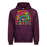 Mauve Wine lgbtq pride and rainbow Urban Hoodie - HRA Design Shop