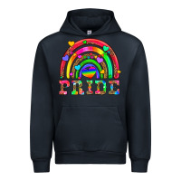 Navy lgbtq pride and rainbow Urban Hoodie - HRA Design Shop