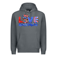 Rock love america gnome Premium Hoodie - HRA Design Shop