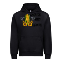 Black america needs farmers Urban Hoodie - CowhideDigitalArt