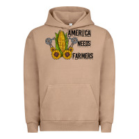 Pigment Burro america needs farmers Urban Hoodie - CowhideDigitalArt