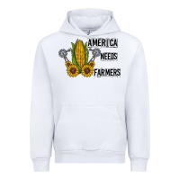 White america needs farmers Urban Hoodie - CowhideDigitalArt