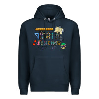 Navy math teacher Premium Hoodie - CowhideDigitalArt